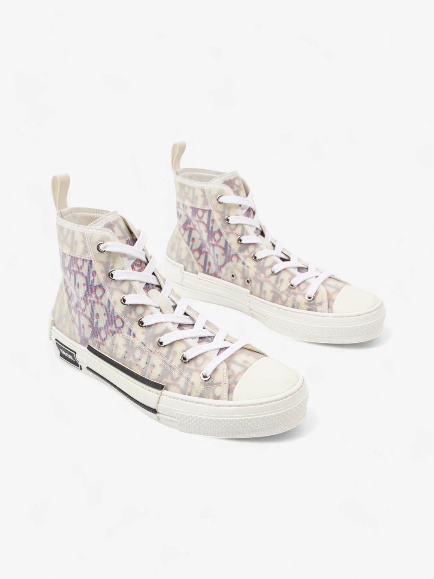 Christian Dior B23 High-tops White  / Blue / Red Mesh EU 41.5 UK 8.5
