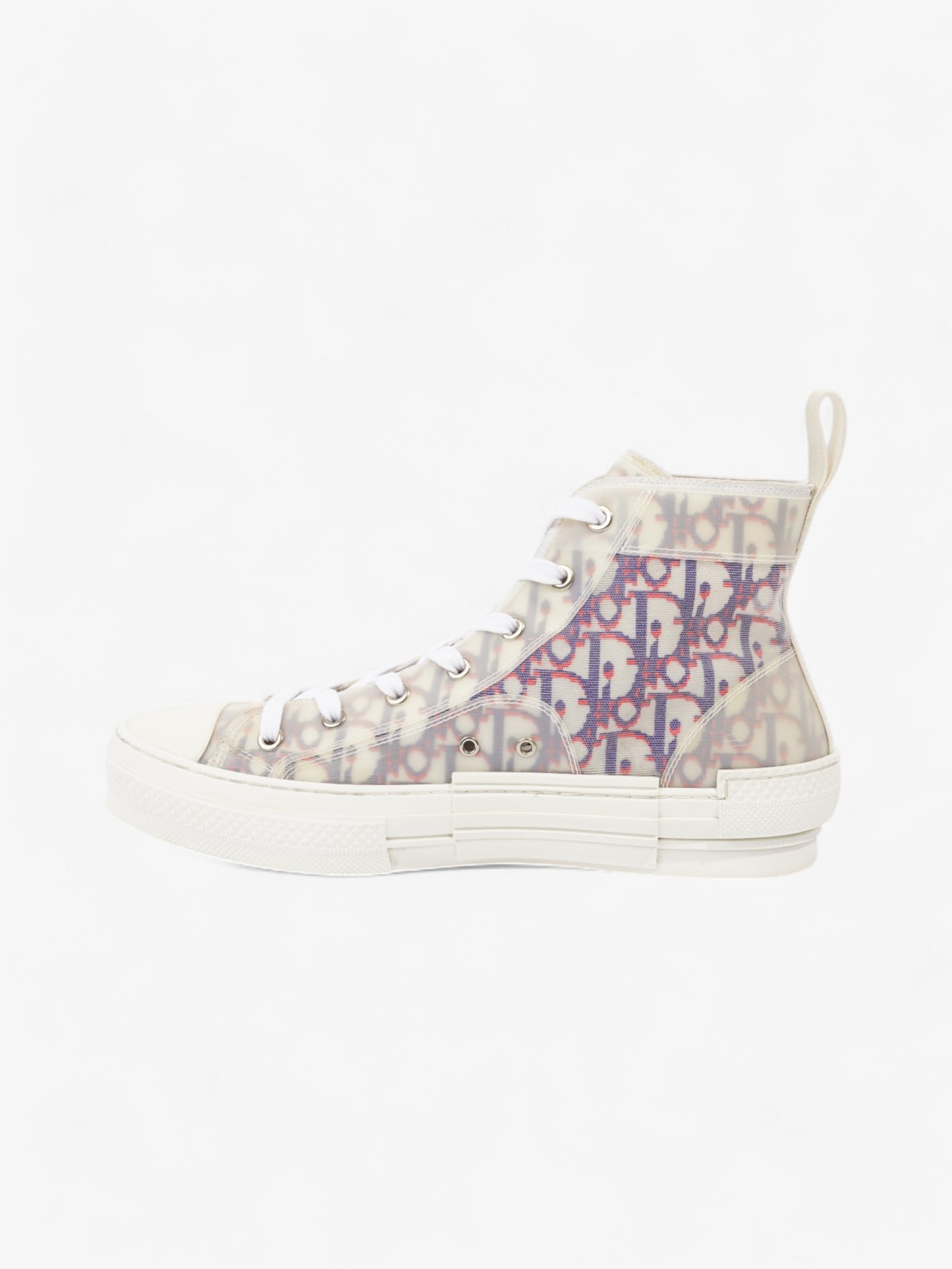 Christian Dior B23 High-tops White  / Blue / Red Mesh EU 41.5 UK 8.5