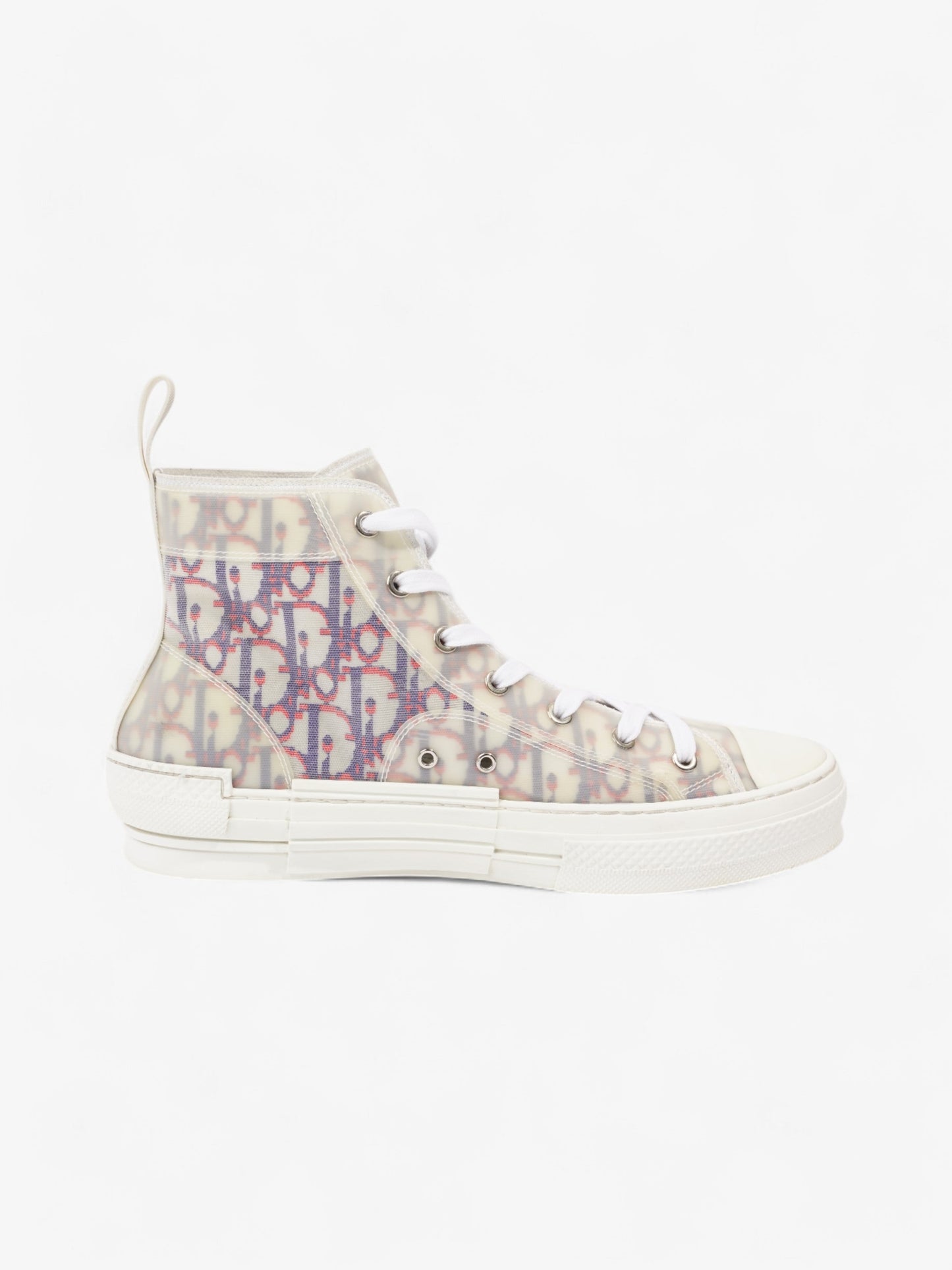 Christian Dior B23 High-tops White  / Blue / Red Mesh EU 41.5 UK 8.5