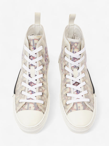 Christian Dior B23 High-tops White  / Blue / Red Mesh EU 41.5 UK 8.5