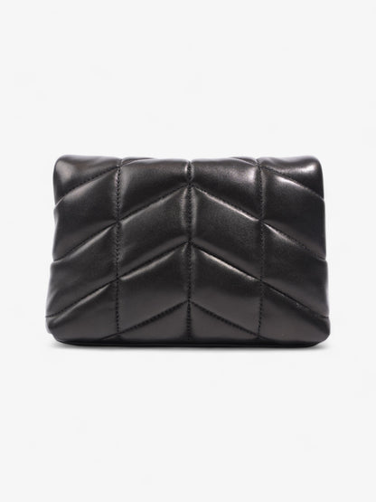 Saint Laurent Puffy Pouch Black Calfskin Leather