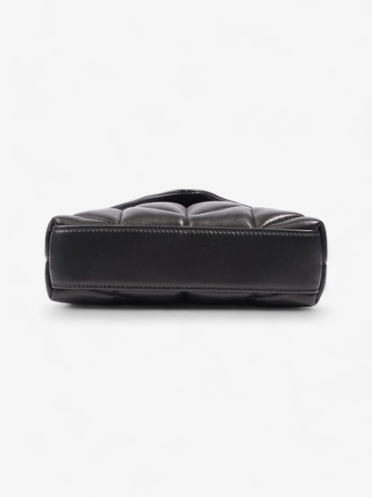 Saint Laurent Puffy Pouch Black Calfskin Leather