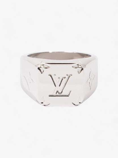 Louis Vuitton Signet Ring Silver Base Metal L
