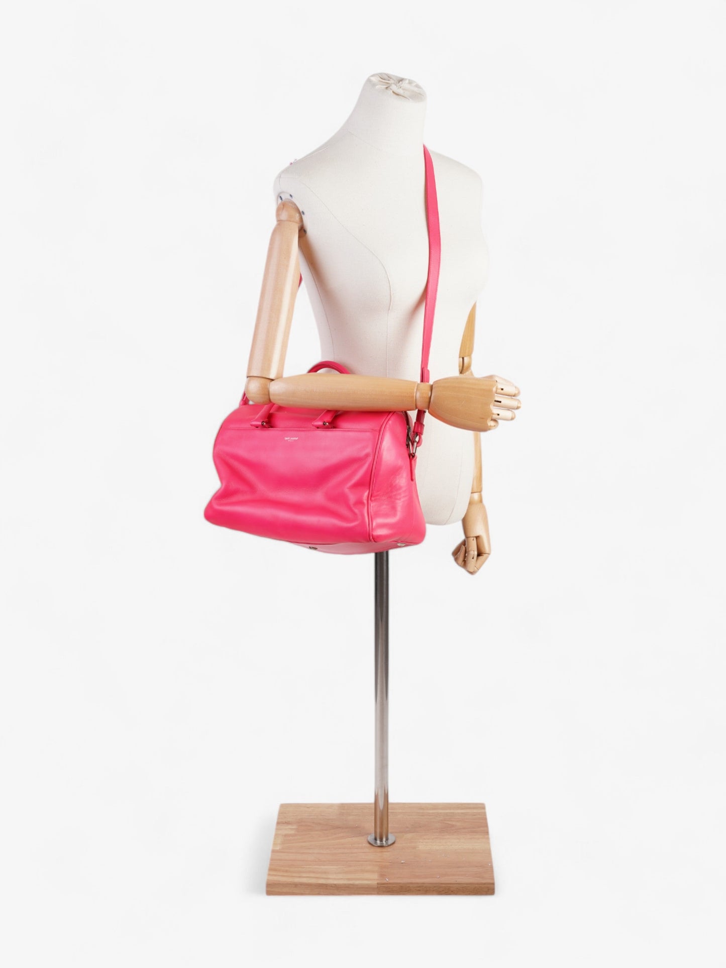 Saint Laurent Duffle Bag Pink Leather