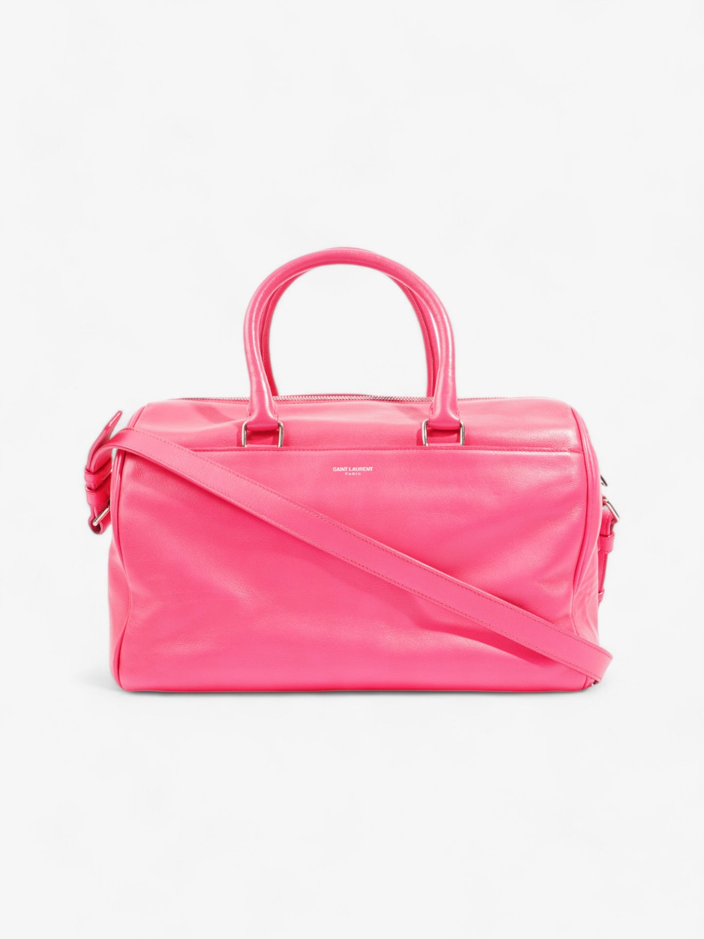 Saint Laurent Duffle Bag Pink Leather