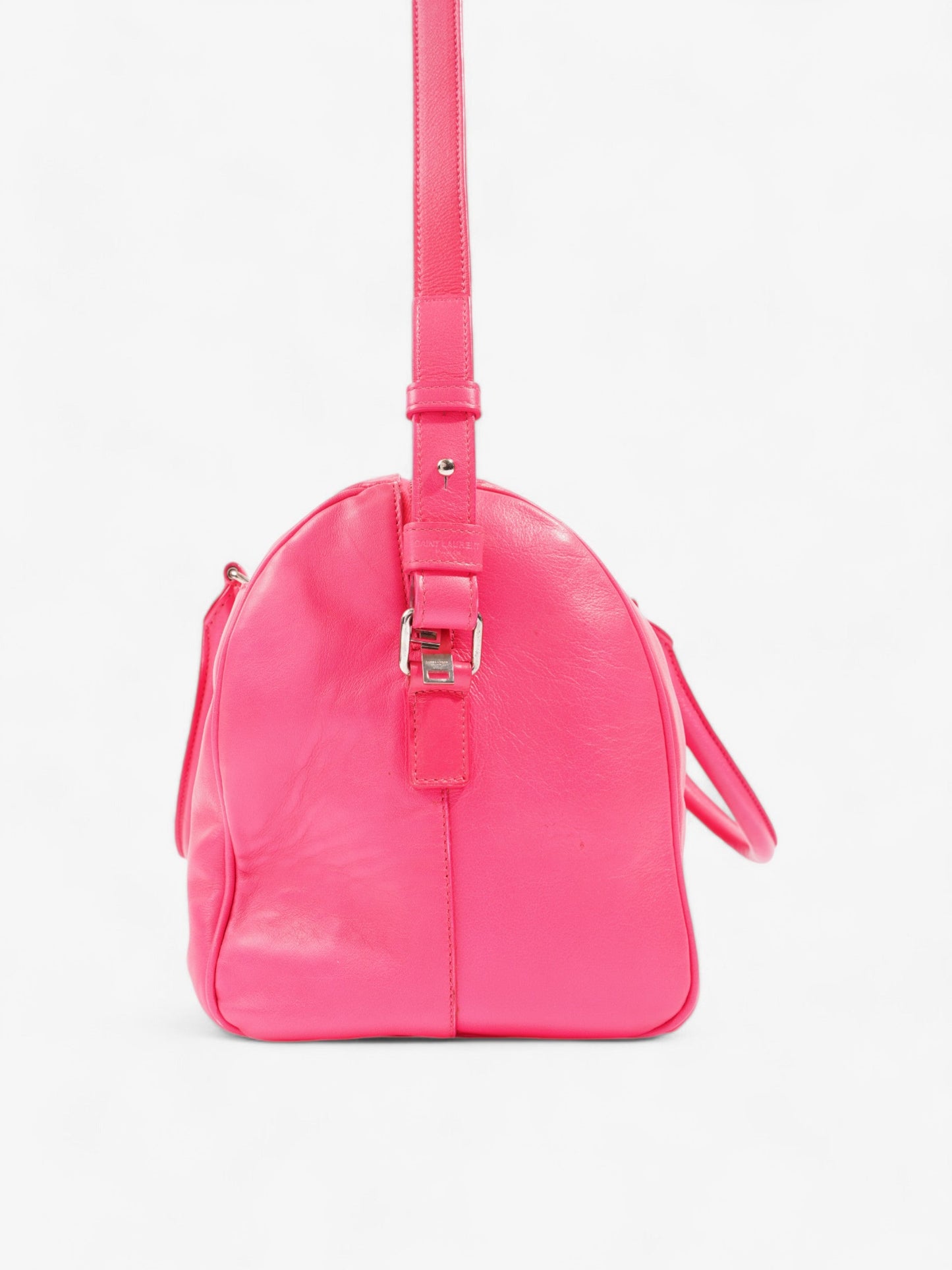 Saint Laurent Duffle Bag Pink Leather