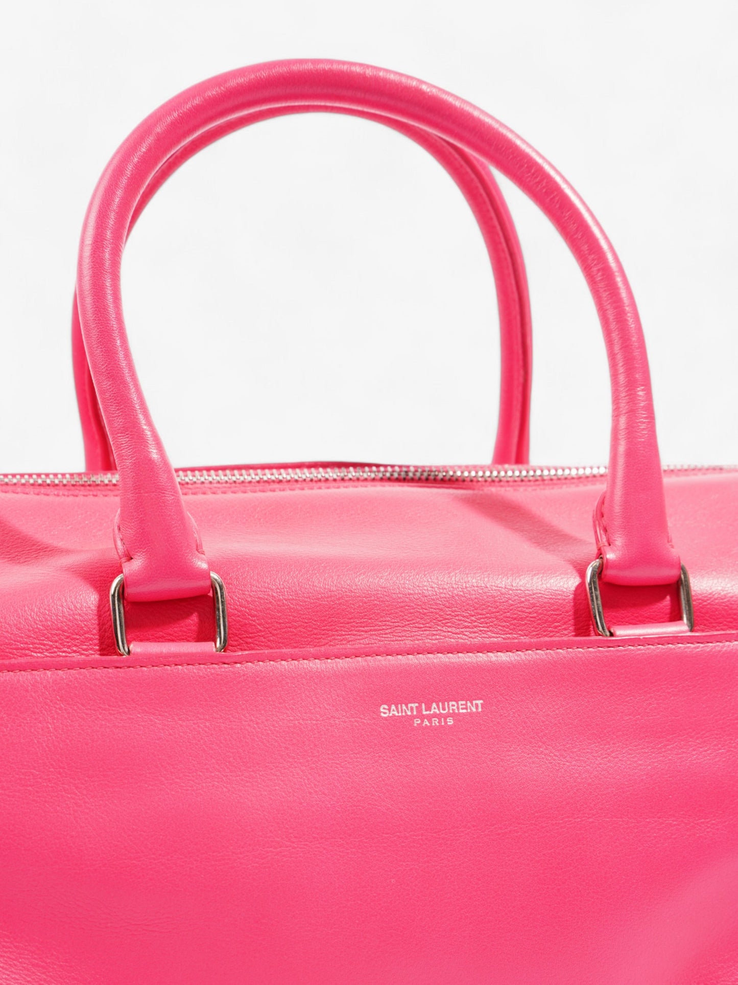 Saint Laurent Duffle Bag Pink Leather