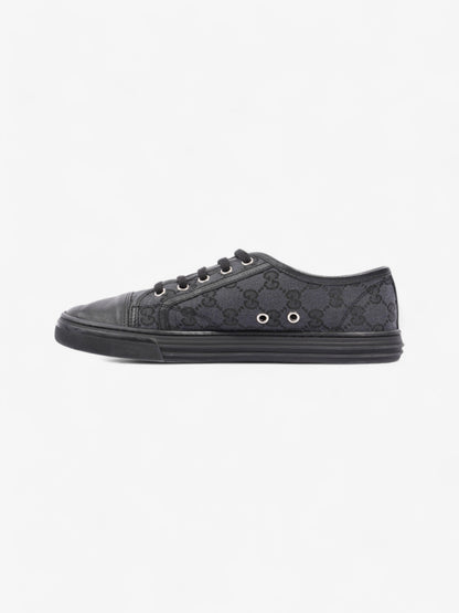 Gucci GG Low-top Sneakers Black Canvas EU 38.5 UK 5.5