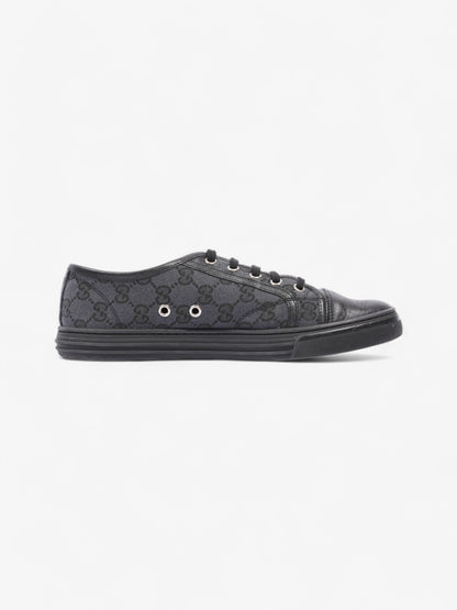 Gucci GG Low-top Sneakers Black Canvas EU 38.5 UK 5.5