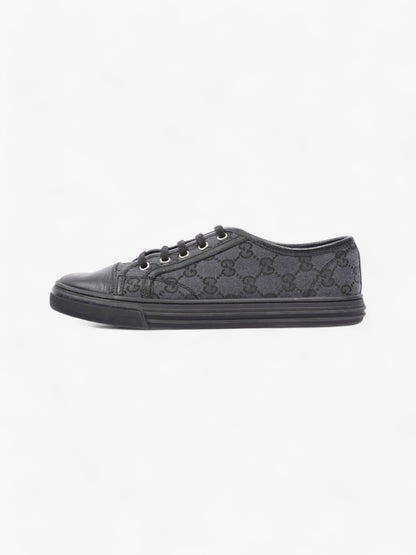 Gucci GG Low-top Sneakers Black Canvas EU 38.5 UK 5.5