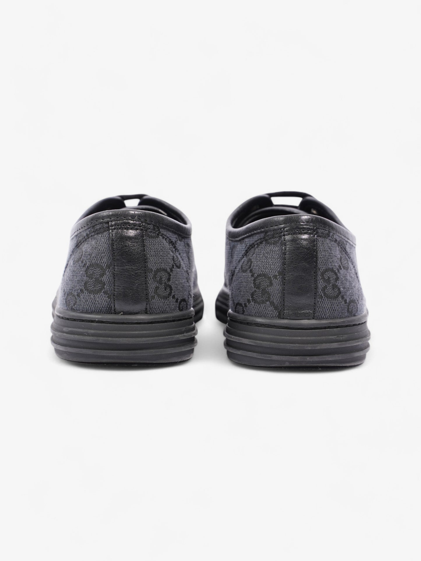 Gucci GG Low-top Sneakers Black Canvas EU 38.5 UK 5.5
