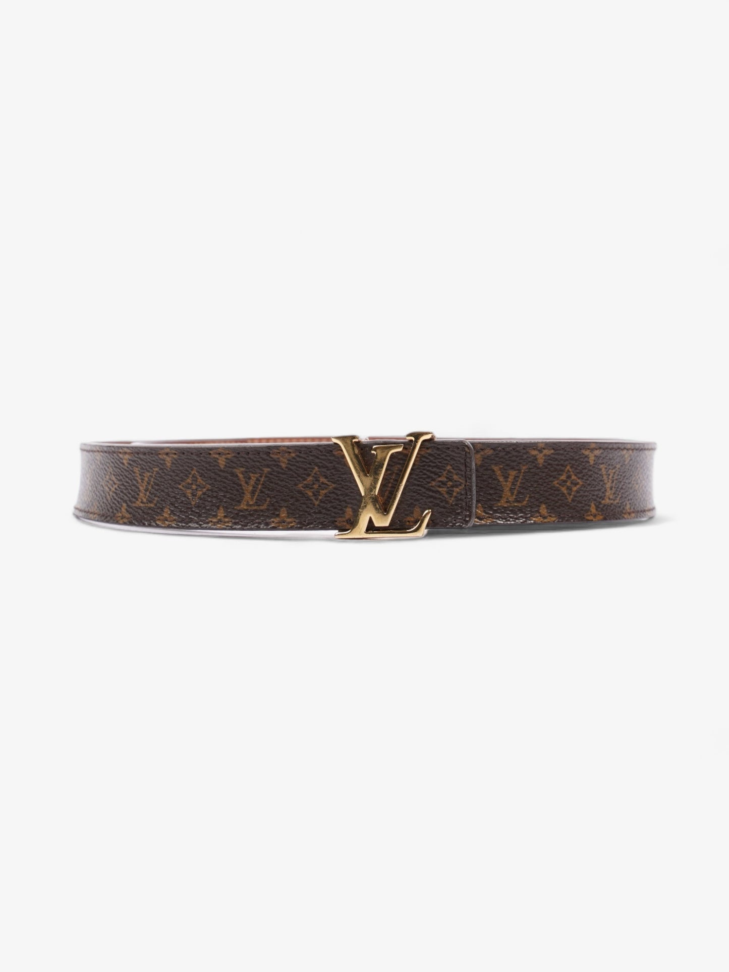 Louis Vuitton LV Initials Belt Monogram / Brown Coated Canvas 80cm 32"