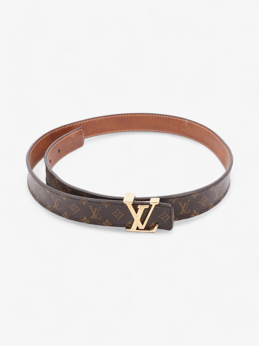 Louis Vuitton LV Initials Belt Monogram / Brown Coated Canvas 80cm 32"