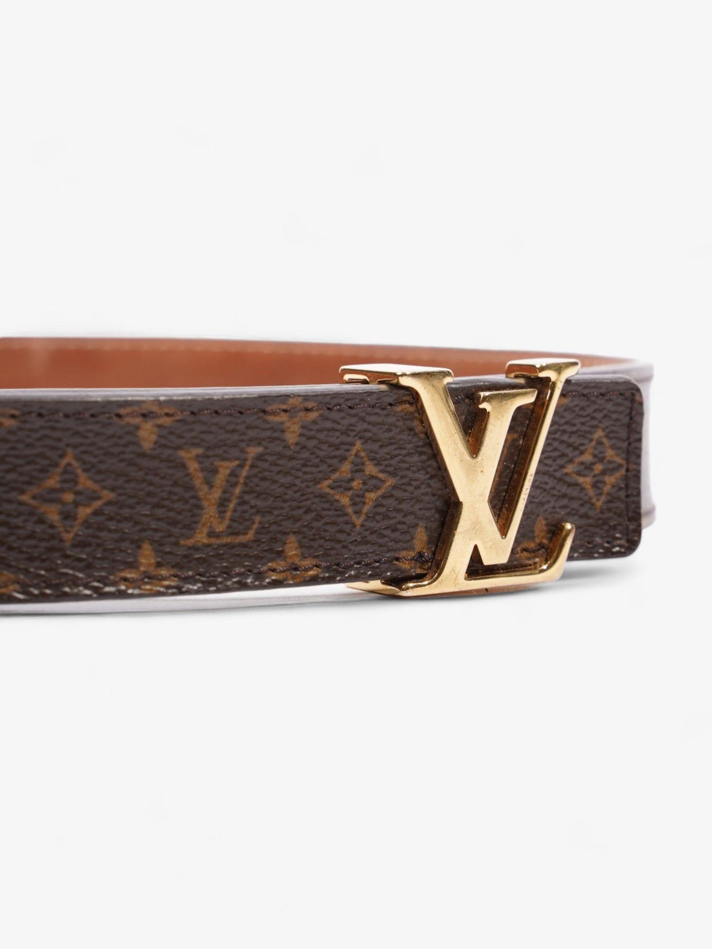 Louis Vuitton LV Initials Belt Monogram / Brown Coated Canvas 80cm 32"