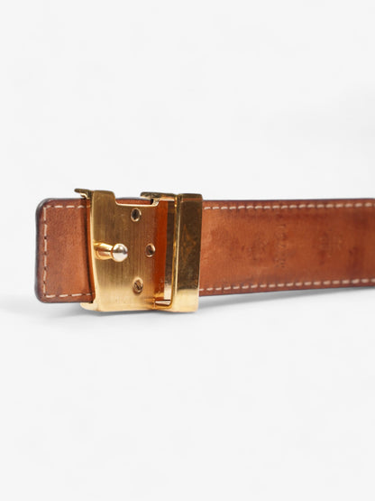 Louis Vuitton LV Initials Belt Monogram / Brown Coated Canvas 80cm 32"