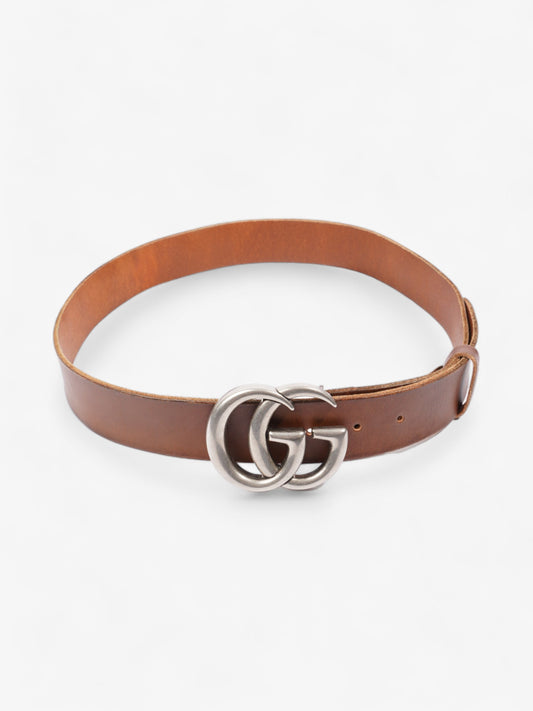 Gucci GG Marmont Wide Belt Brown Leather 85cm / 34"