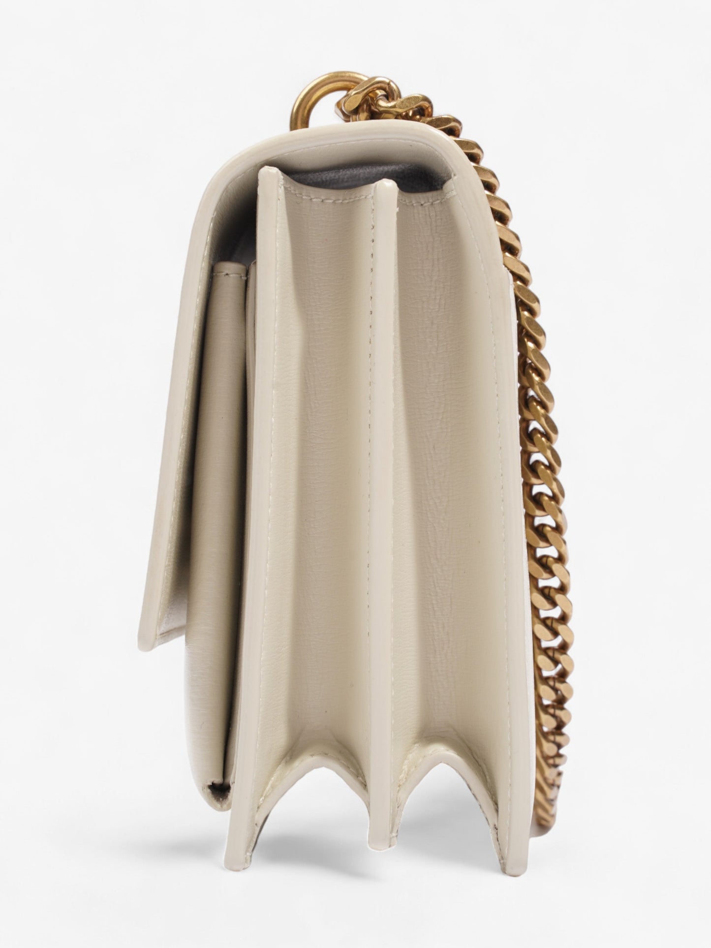 Saint Laurent Sunset White Leather Medium