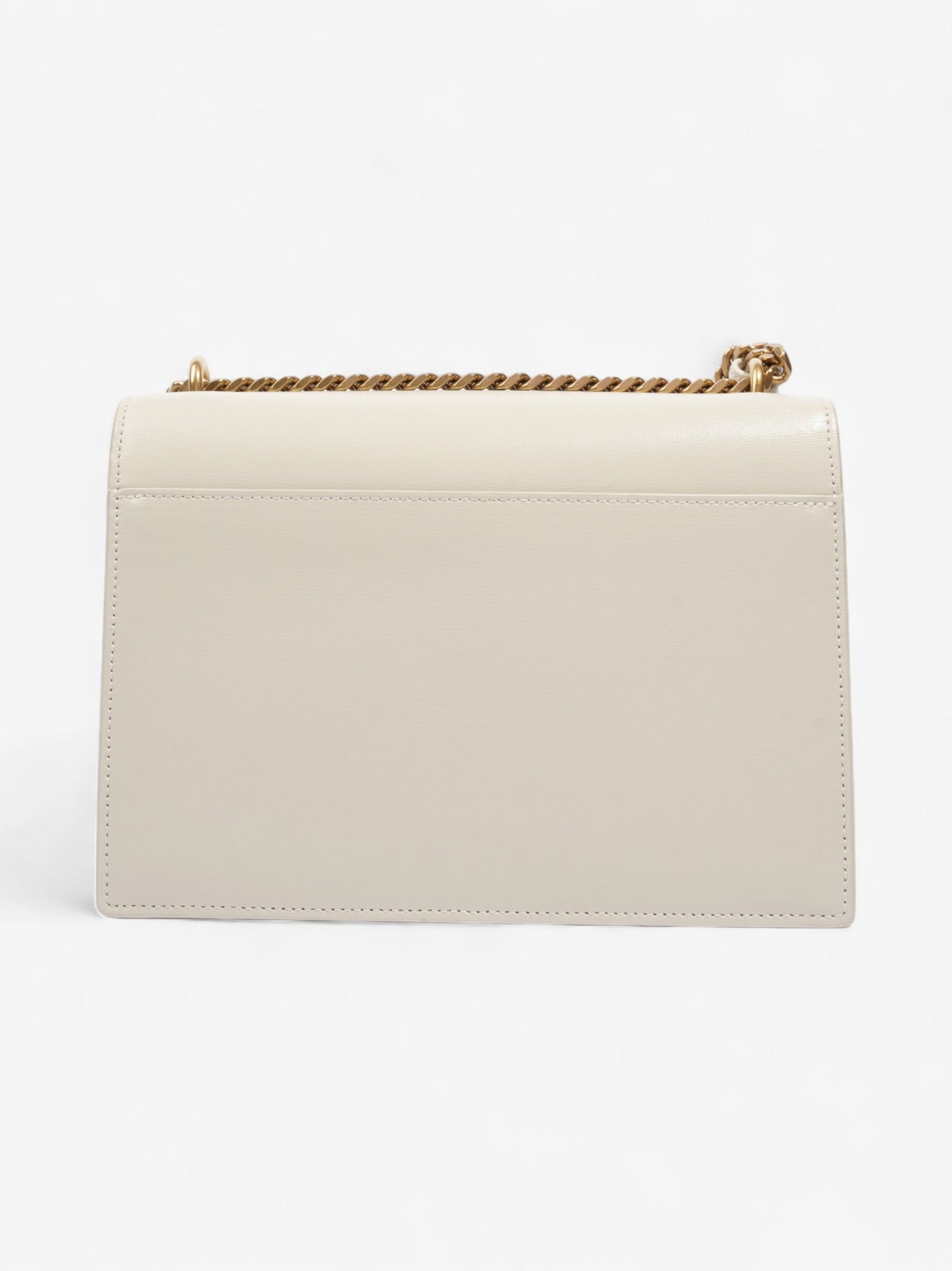 Saint Laurent Sunset White Leather Medium