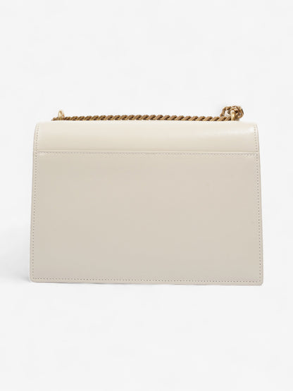 Saint Laurent Sunset White Leather Medium
