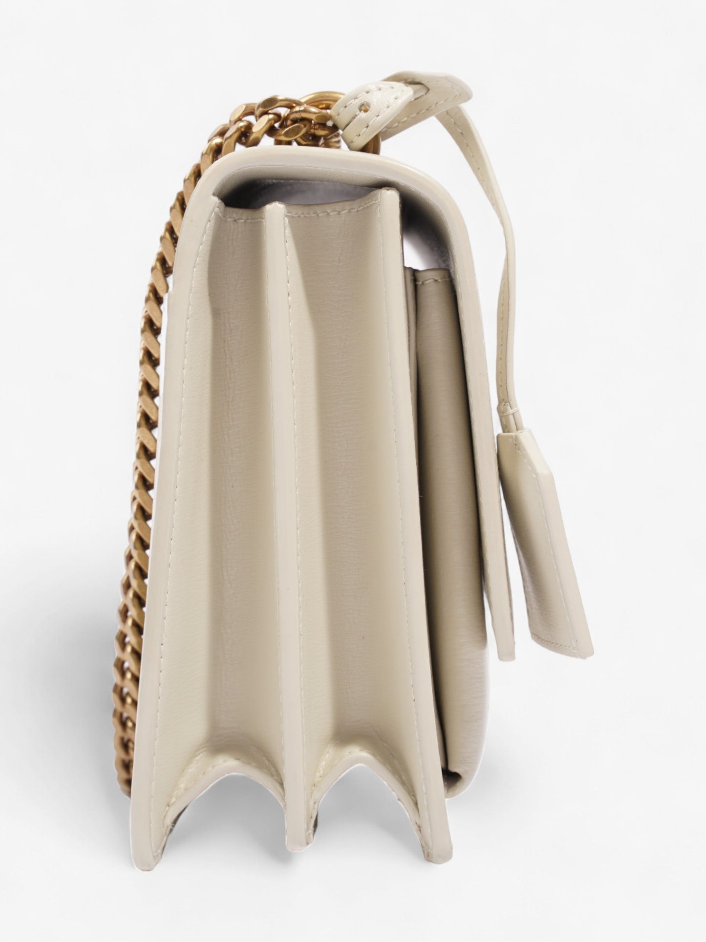 Saint Laurent Sunset White Leather Medium