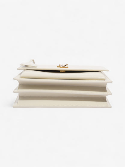 Saint Laurent Sunset White Leather Medium