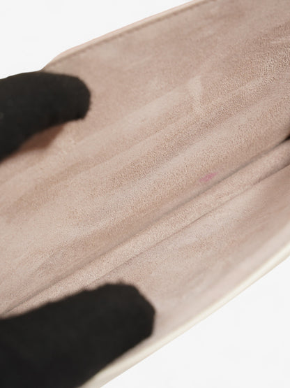 Saint Laurent Sunset White Leather Medium