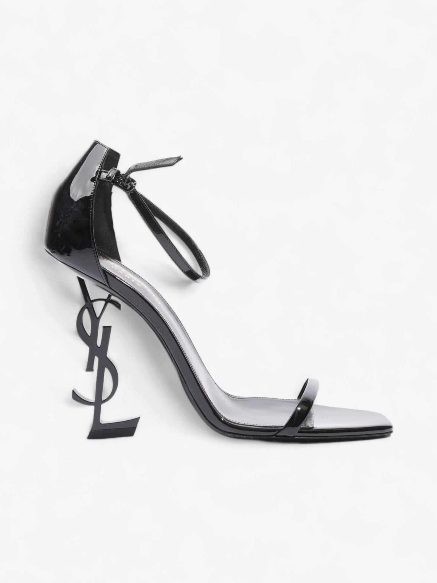 Saint Laurent Opyum Heels 110 Black Patent Leather EU 40.5 UK 7.5