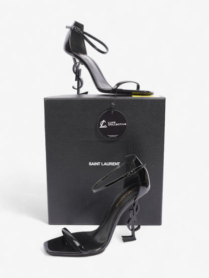 Saint Laurent Opyum Heels 110 Black Patent Leather EU 40.5 UK 7.5