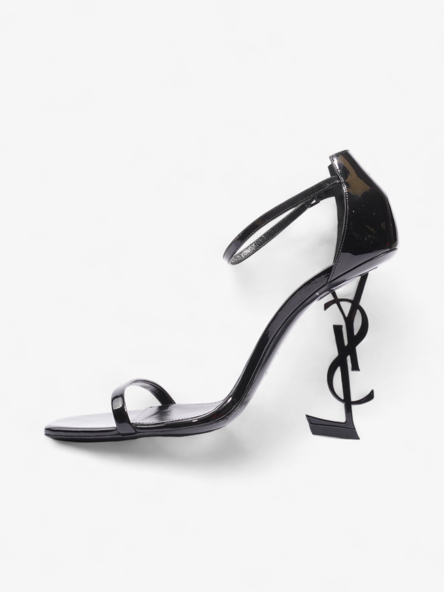 Saint Laurent Opyum Heels 110 Black Patent Leather EU 40.5 UK 7.5