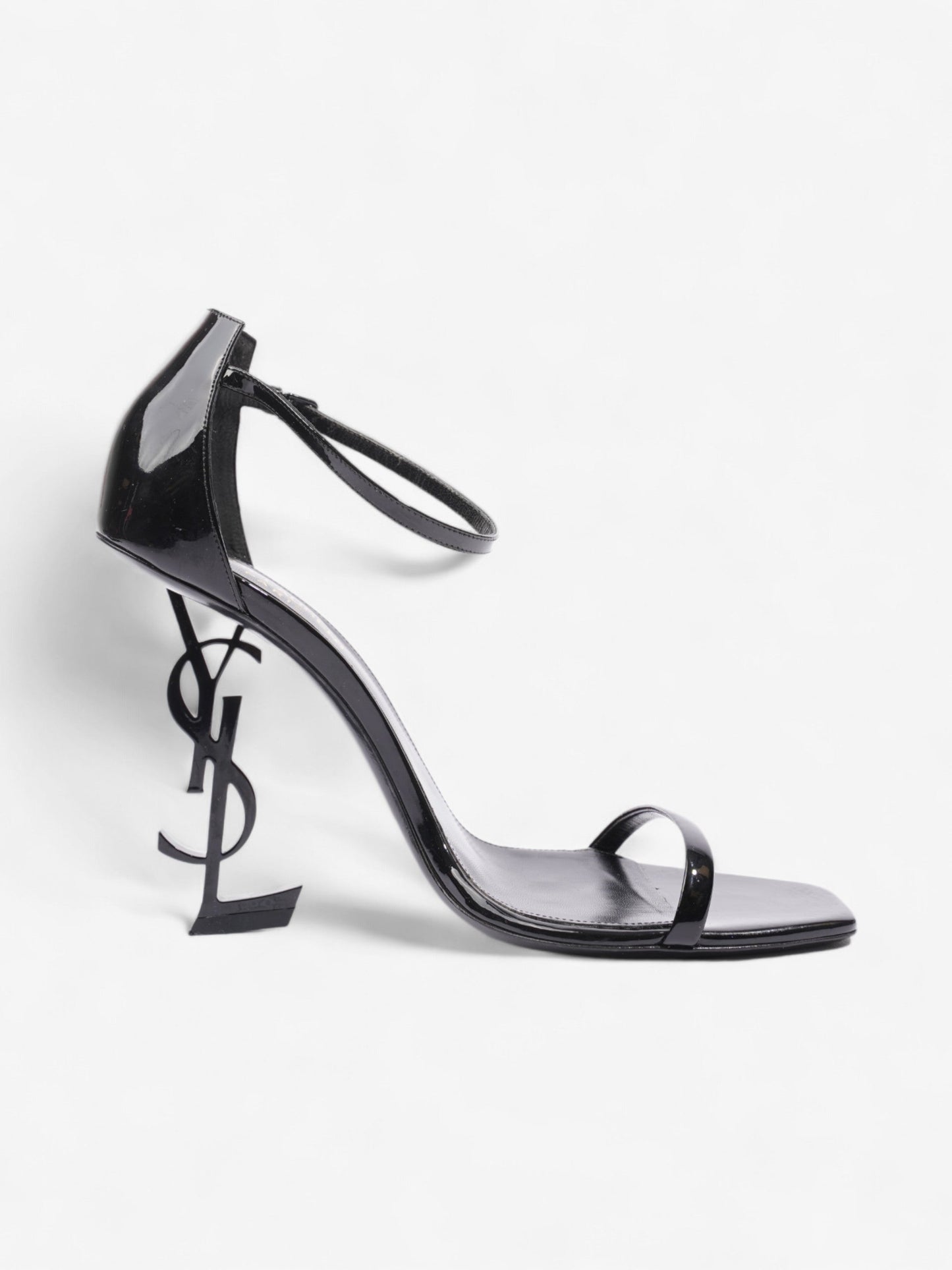 Saint Laurent Opyum Heels 110 Black Patent Leather EU 40.5 UK 7.5