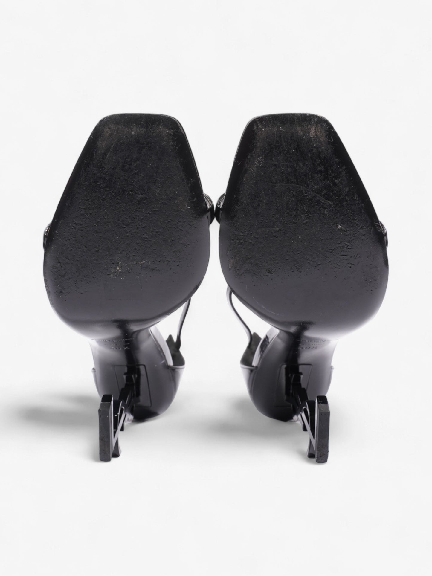 Saint Laurent Opyum Heels 110 Black Patent Leather EU 40.5 UK 7.5