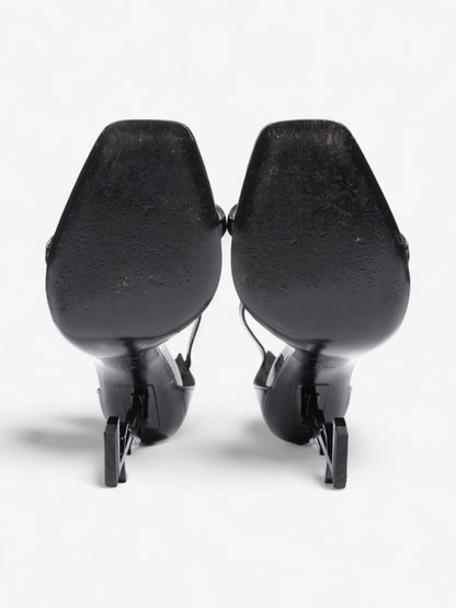 Saint Laurent Opyum Heels 110 Black Patent Leather EU 40.5 UK 7.5