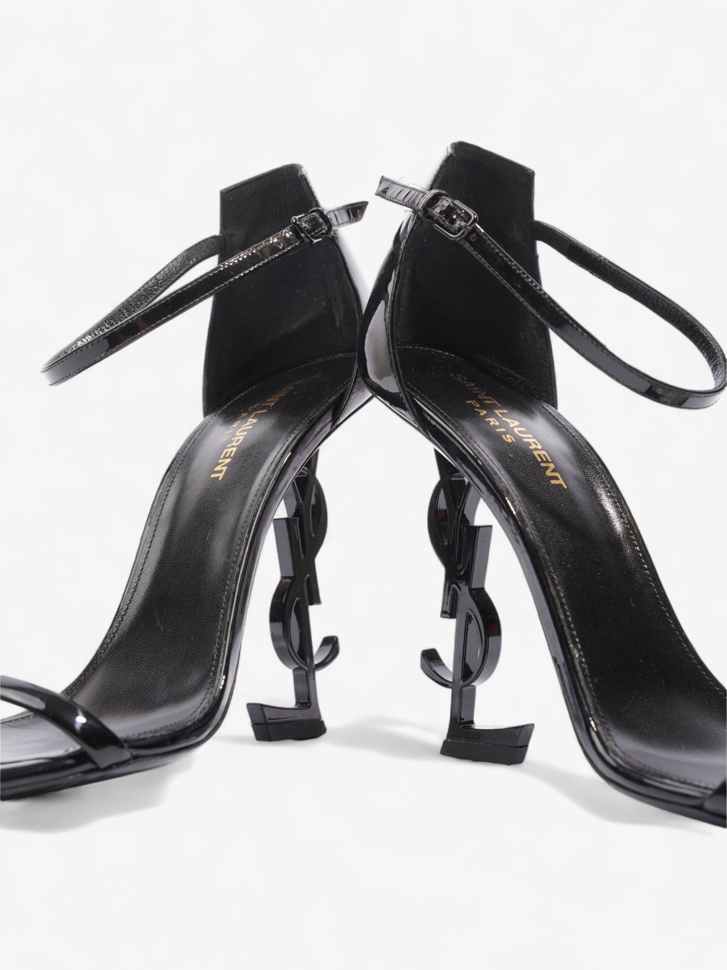 Saint Laurent Opyum Heels 110 Black Patent Leather EU 40.5 UK 7.5
