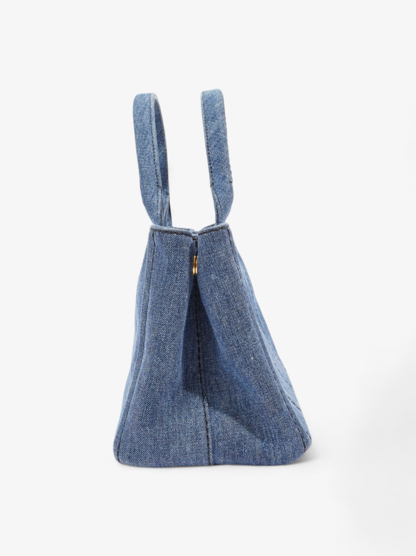 Prada Canapa Tote Denim / Black Denim