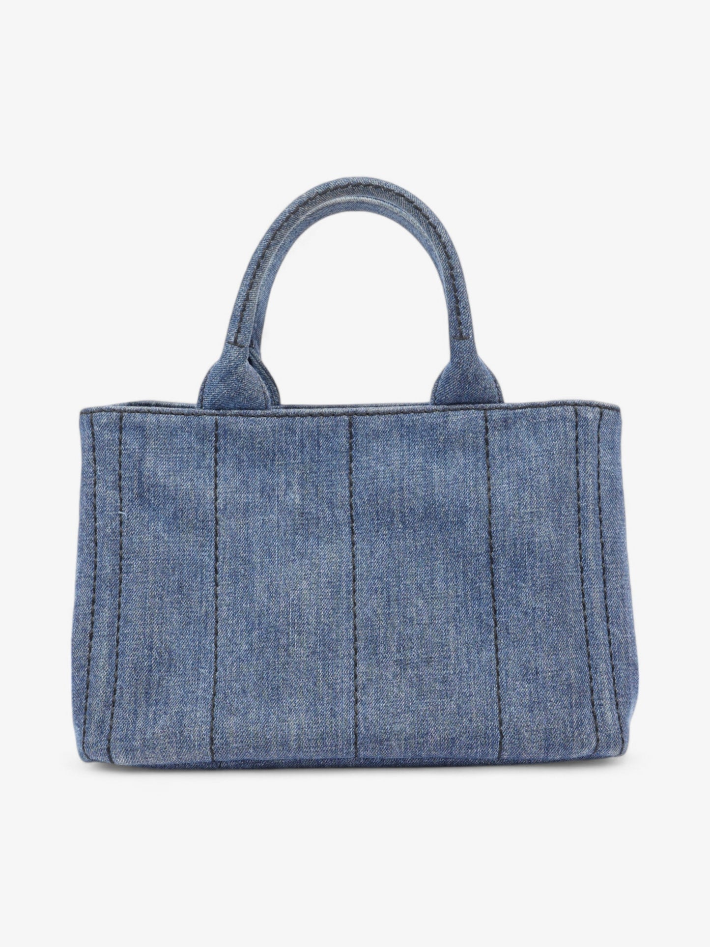 Prada Canapa Tote Denim / Black Denim