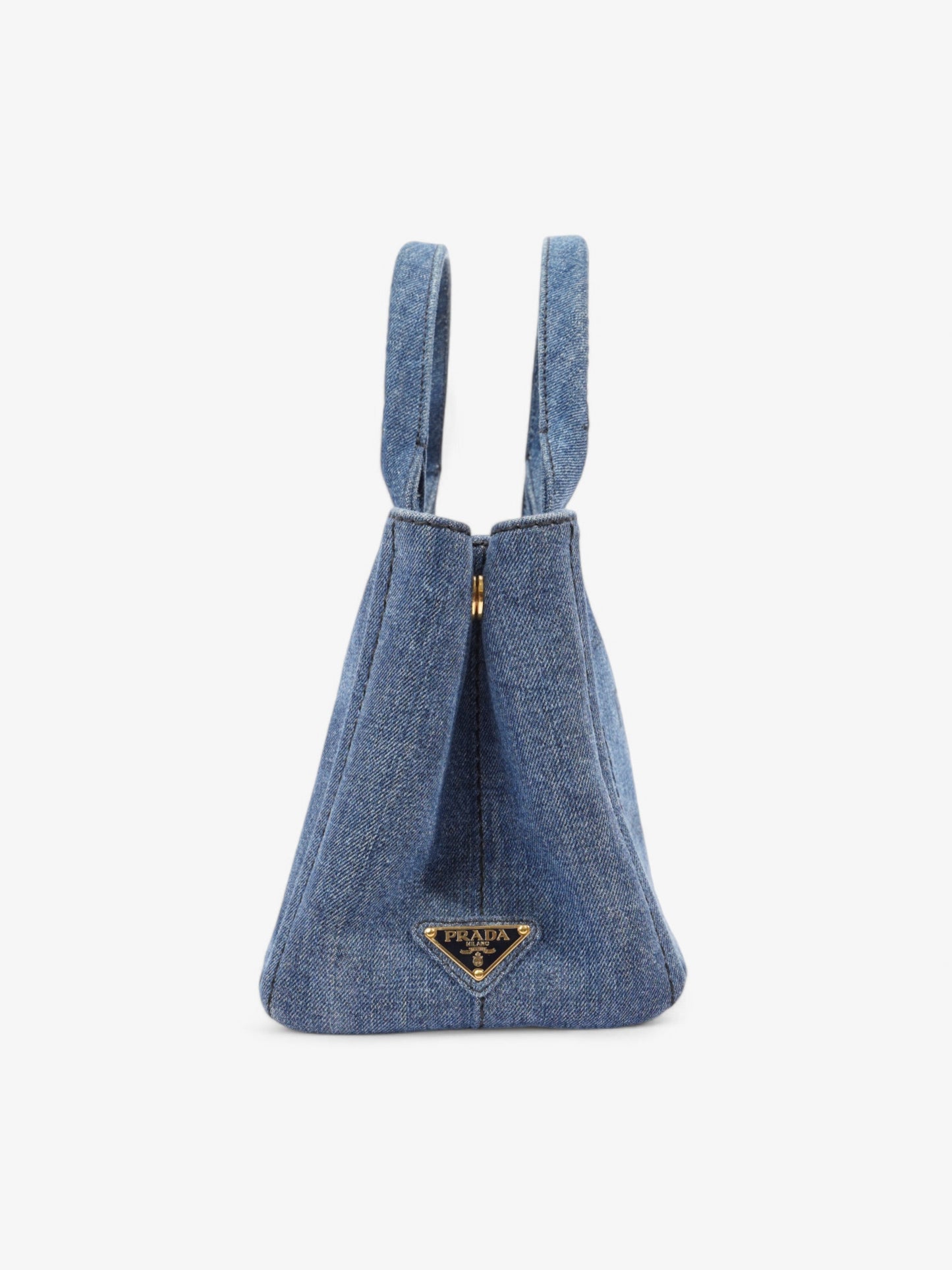 Prada Canapa Tote Denim / Black Denim