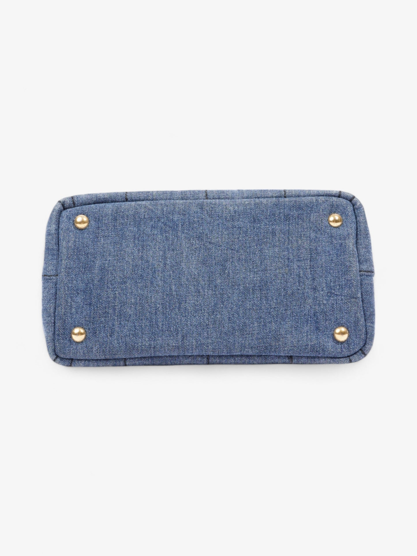 Prada Canapa Tote Denim / Black Denim