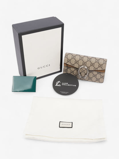 Gucci Dionysus GG Supreme / Beige Coated Canvas Super Mini
