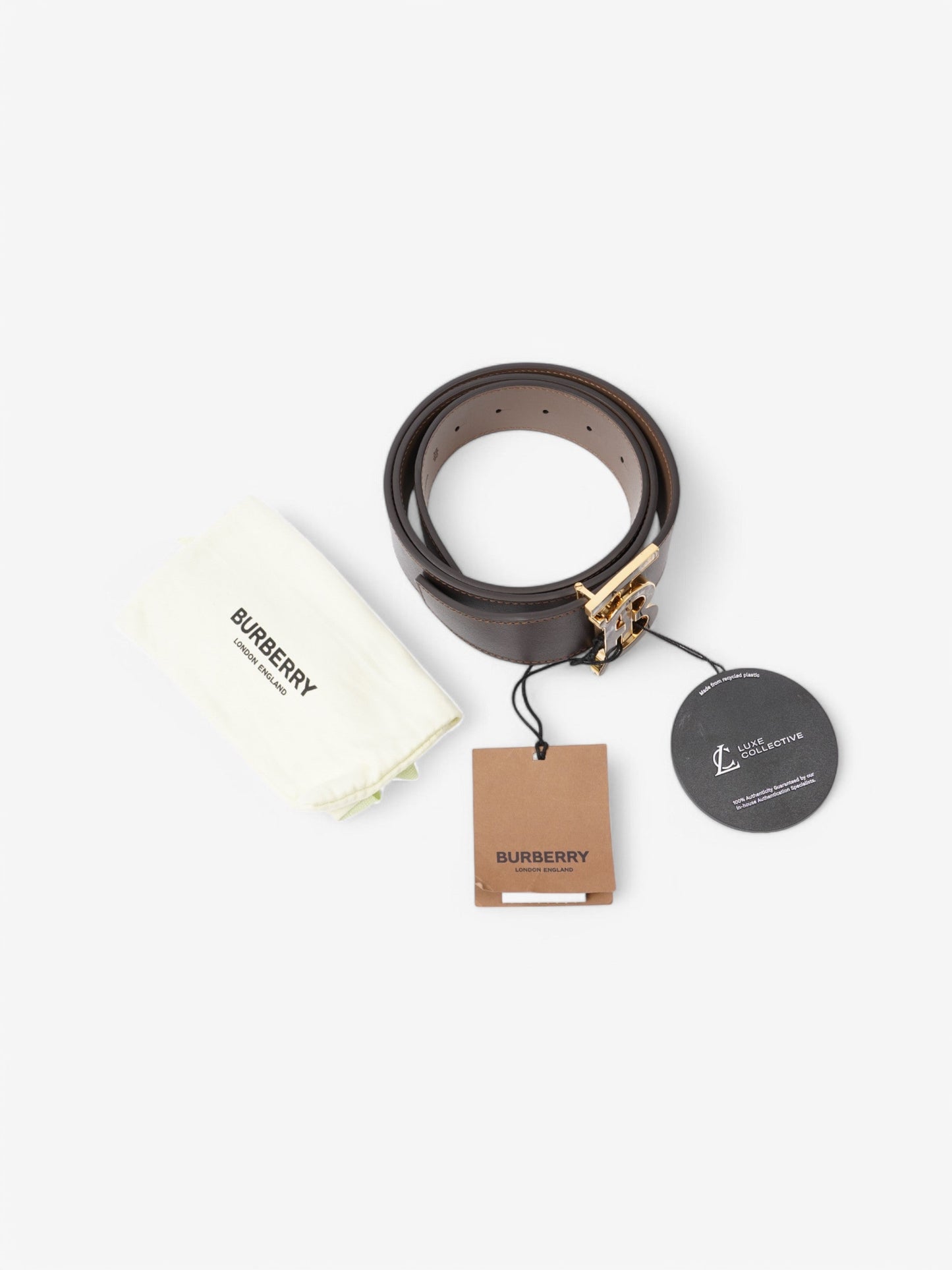Burberry Reversible Belt Brown Leather 90cm 36"