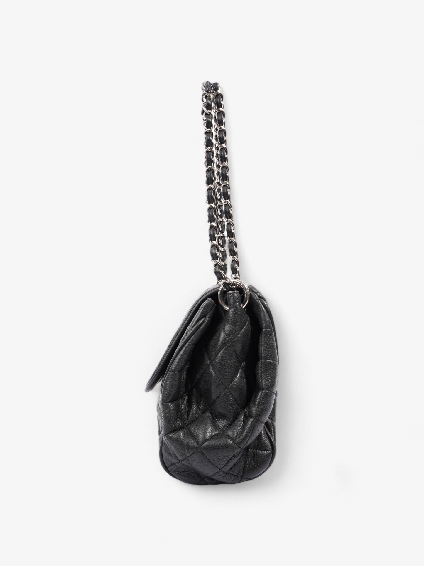 Chanel CC Accordion Flap Black Caviar Leather
