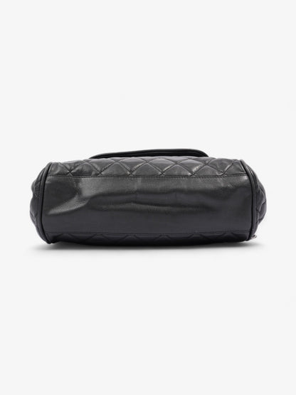 Chanel CC Accordion Flap Black Caviar Leather