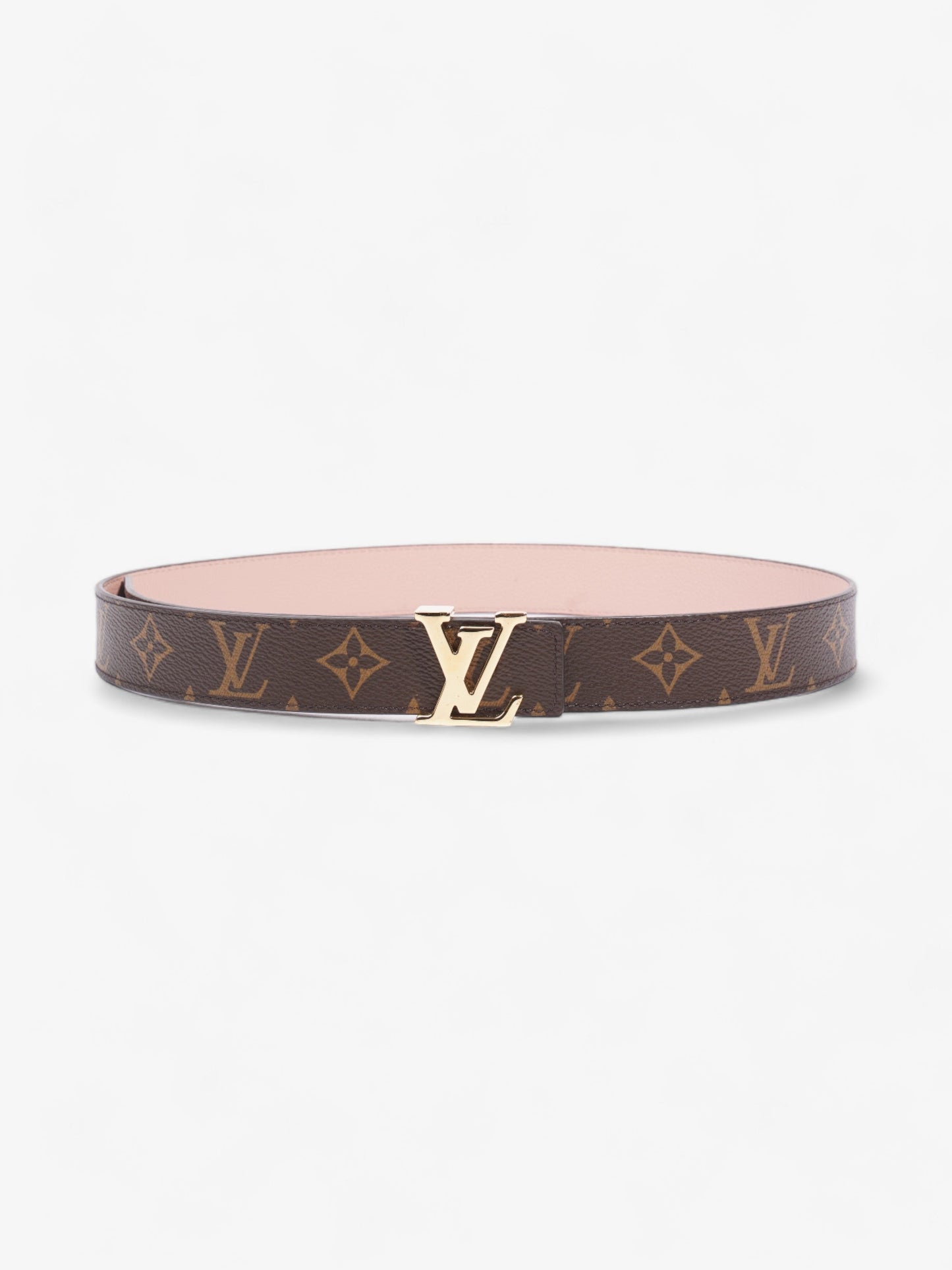 Louis Vuitton LV Initiales Reversible Belt Pink / Monogram Coated Canvas 80cm / 32"