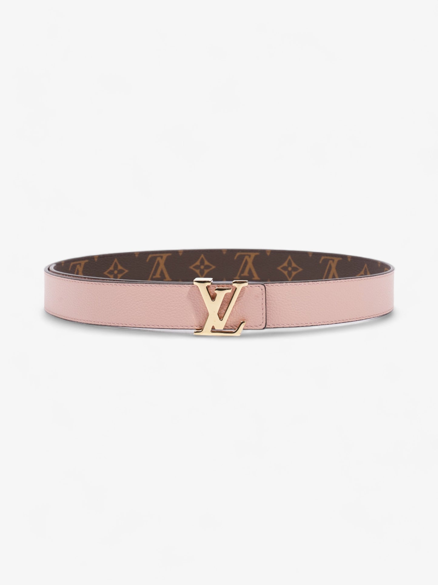 Louis Vuitton LV Initiales Reversible Belt Pink / Monogram Coated Canvas 80cm / 32"