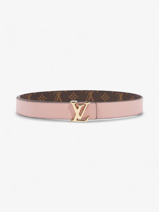 Louis Vuitton LV Initiales Reversible Belt Pink / Monogram Coated Canvas 80cm / 32"