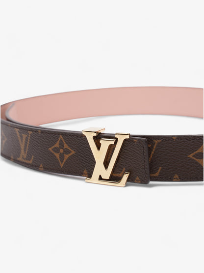 Louis Vuitton LV Initiales Reversible Belt Pink / Monogram Coated Canvas 80cm / 32"