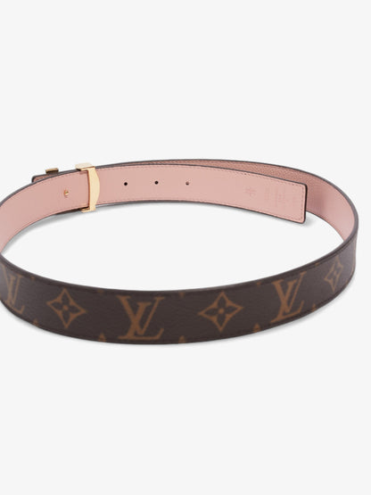 Louis Vuitton LV Initiales Reversible Belt Pink / Monogram Coated Canvas 80cm / 32"