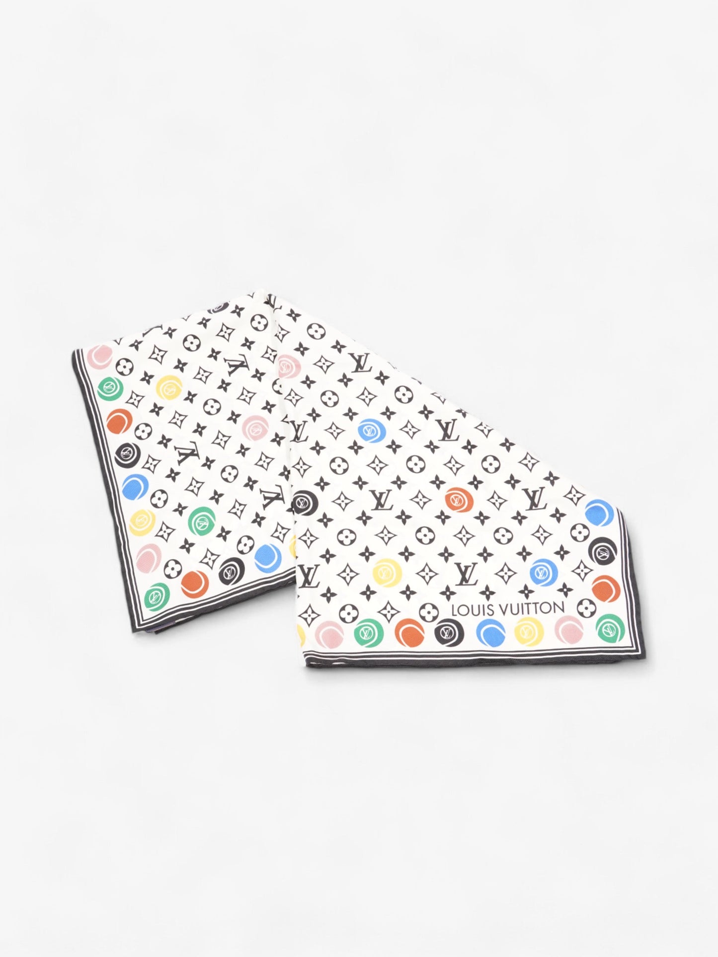 Louis Vuitton LV Match Scarf Monogram Multicolour / White / Black Silk