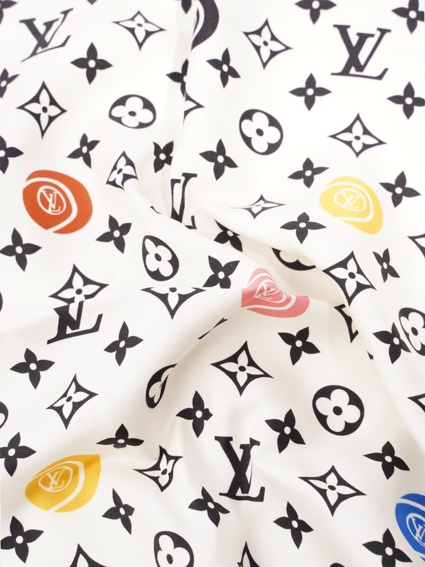 Louis Vuitton LV Match Scarf Monogram Multicolour / White / Black Silk
