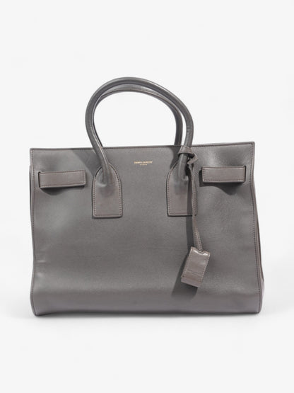 Saint Laurent Sac De Jour Grey Lambskin Leather Small
