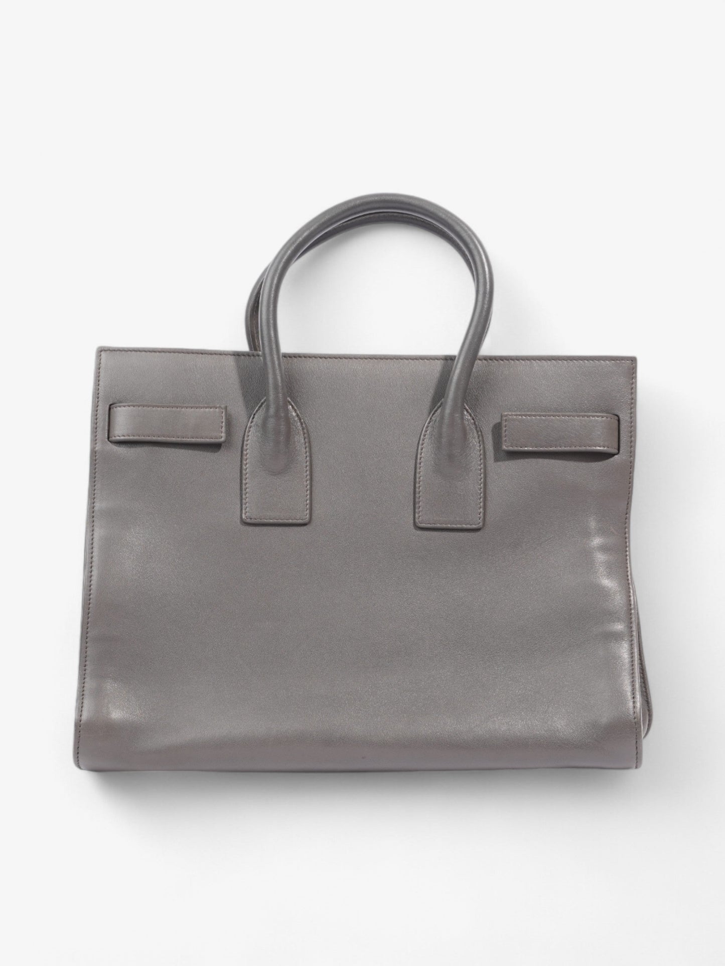 Saint Laurent Sac De Jour Grey Lambskin Leather Small